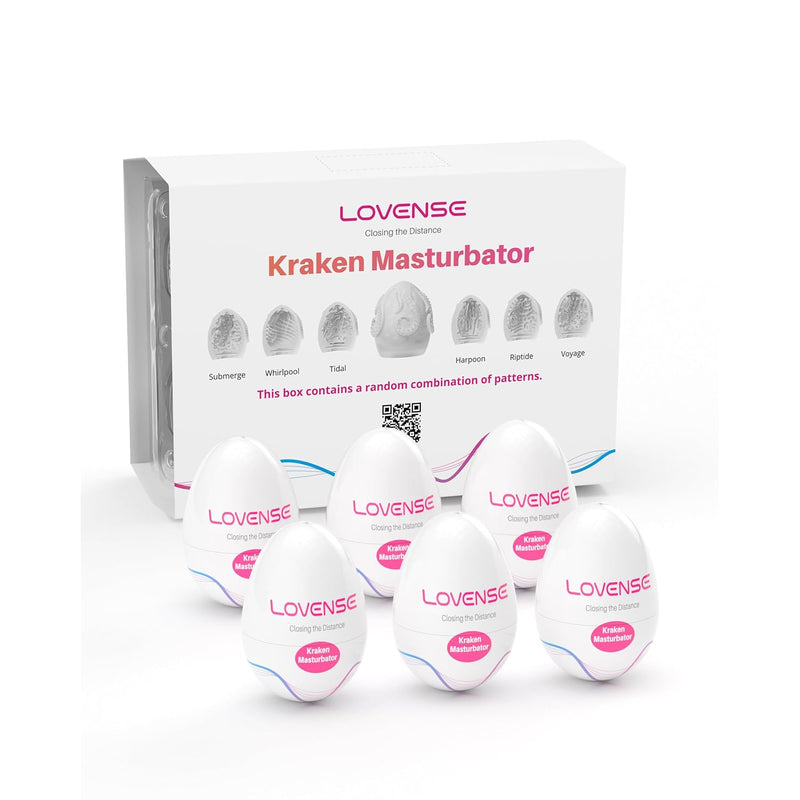 Kraken Portable Male Masturbator Egg, Disposable Pocket Pussy Masturbators, Blowjob Adult Male Sex Toys For Men Masturbation, 6 Pack