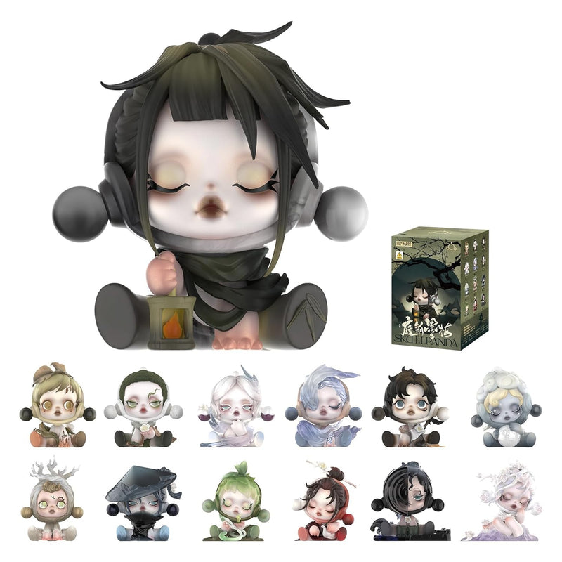 POP MART SKULLPANDA The Ink Plum Blossom Series Figures, SKULLPANDA Blind B