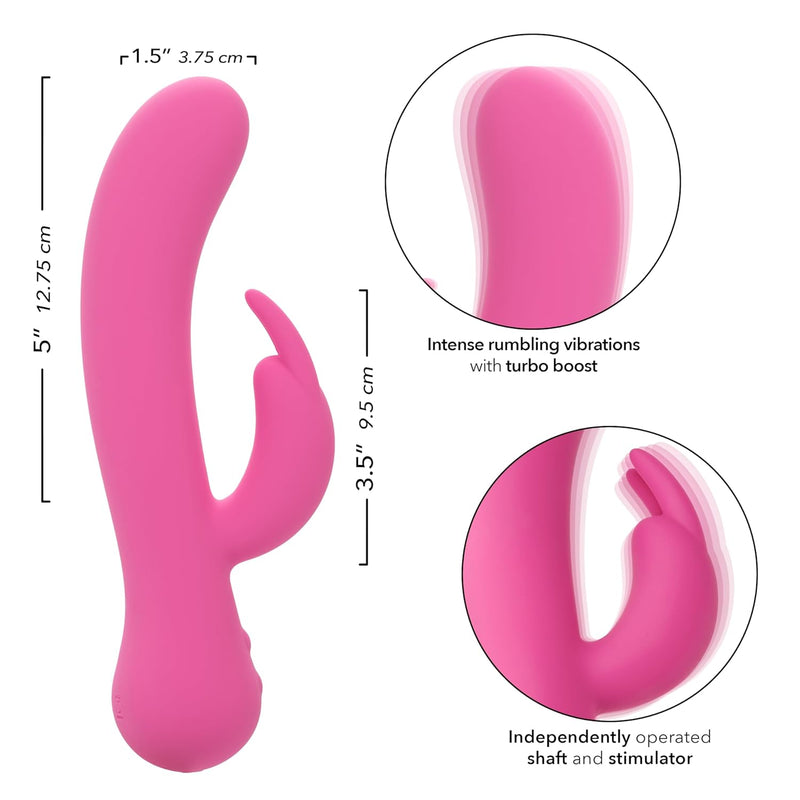 First Time Rechargeable Bunny, Ipx7 Waterproof Silicone Rabbit Vibrator With Turbo Boost Accelerated Speeds - Se-0003-30-3