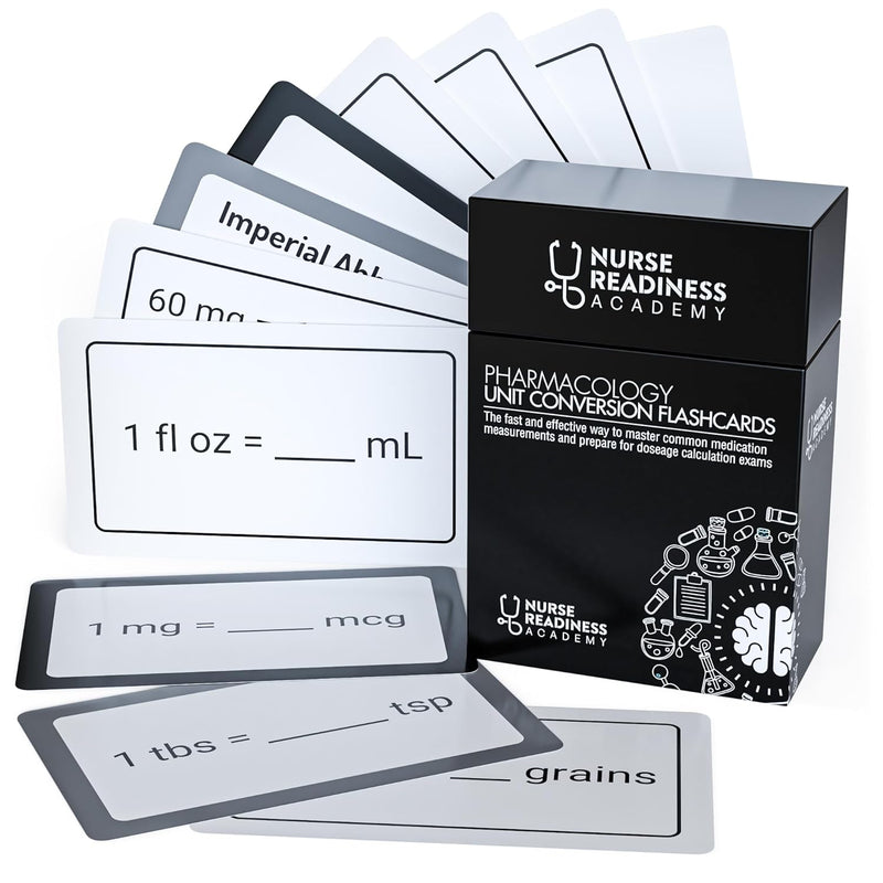 Pharmacology Unit Conversion Flashcards: The Fast And Effective Way To Mast