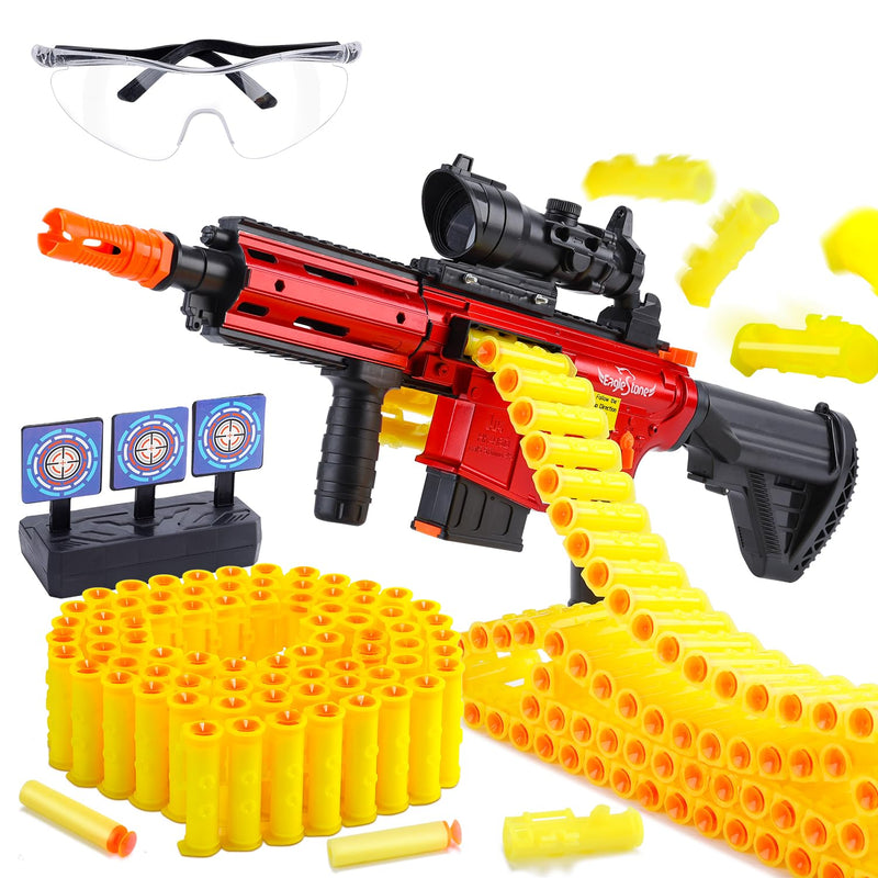 Automatic Toy Guns For Boys, Auto Sniper Machine Gun, 3 Modes Shell Ejectin