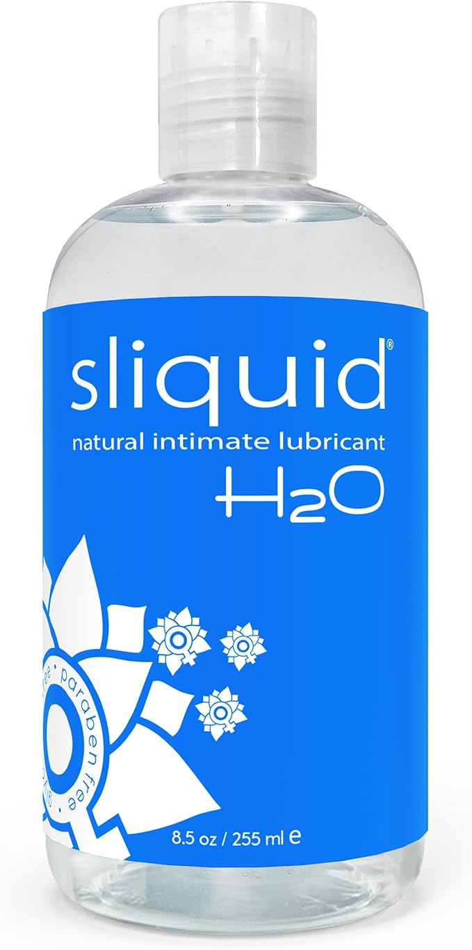 H2O Water-Based Lubricant, Glycerin-Free, Unscented Personal Lube, 8.5 Oz