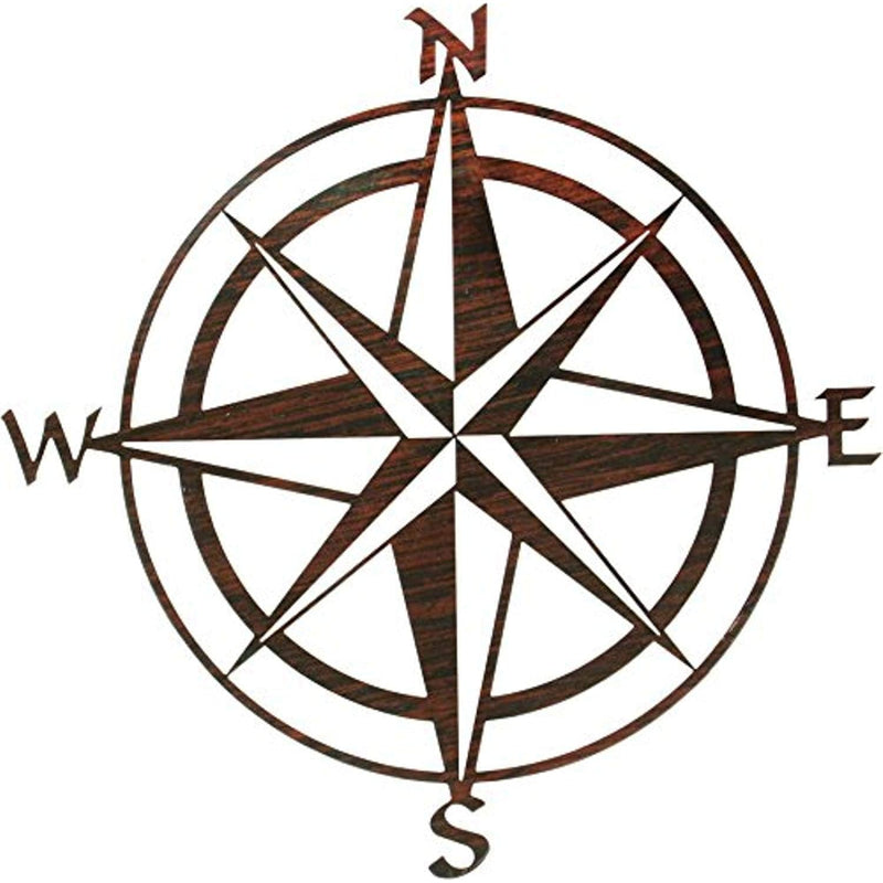 Thirstystone Compass Rose Wall Art, Made Of Laser Cut Metal, Beautiful Living