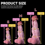 Thrusting Dildo - Realistic Horse Dildo With Strong Suction Cup, Thick Animal Penis For G-Spot, Anal Plug Fantasy Adult Sex Toy For Gay Women And Men Couples Pleasure (D219R-S)
