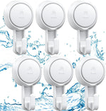 Suction Hooks Powerful Suction Cup Hooks Vacuum Suction Holder Heavy Duty Shower Suction Hooks Glass Door Window Christmas Wreath Hanger Waterproof Suction Hanger for Bathroom Kitchen (6Pack)