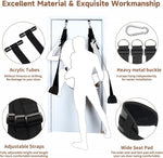 Adjustable Door Sex Swing with Plush Seat & Bondage Straps, Holds Up to 300 lbs
