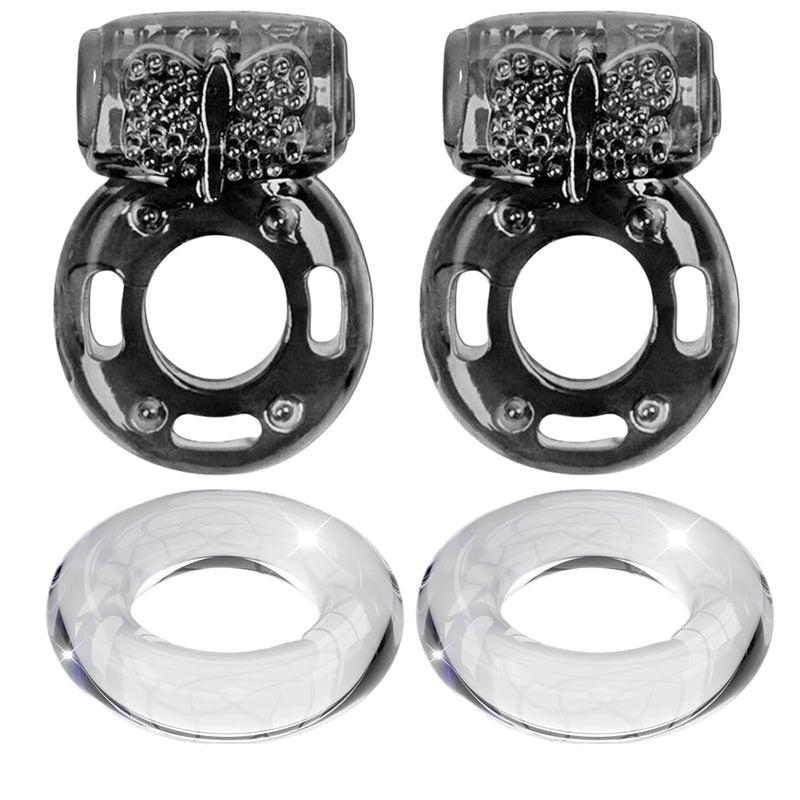 Cock Ring Vibrating Penis Ring Vibrator Silicone G-Spot Stimulating Clitoral Stimulator Penis Erection Enhance Sex Product Adult Male Sex Toy For Longer Harder Stronger