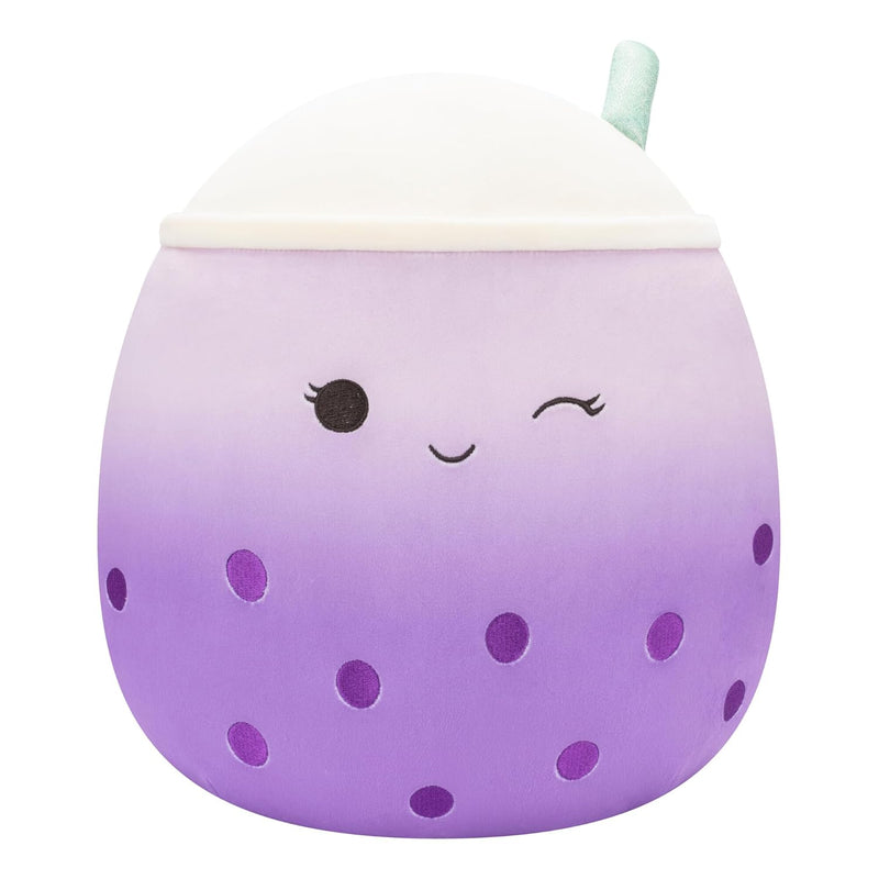 Original 12 Inch Poplina Purple Boba Tea With Blue Straw Official Jazwares