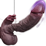 Black Dildo Vibrator Sex Toys - Big Thrusting Dildos Adult Toy With 7 Thrusting 10 Vibrating Modes For G-Spot Anal Clitoral Stimulation, Realistic Anal Dildos Adult Sex Toy For Women & Couples