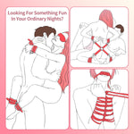 BDSM Kit Sex Bondage Restraints - Upgraded 11PCS Bondage Set with Adjustable Handcuffs Ankle Cuffs Collar Blindfold Silicone Ball Gag, Adult BDSM Sex Toys for Couples