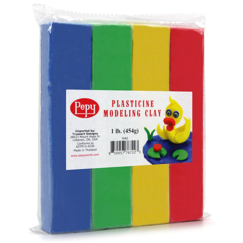 1 lb Primary Color Oil-Based Modeling Clay, Sulfur-Free & Non-Toxic