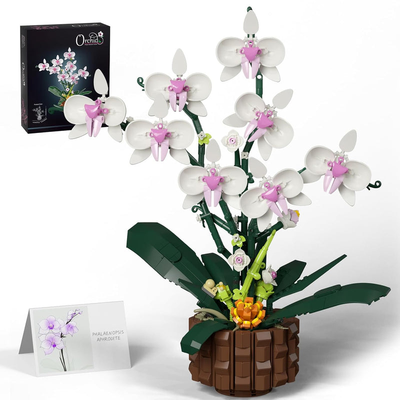 Flowers Building Block Set 1004 Piece, Simulated Artificial Flowers Buildin