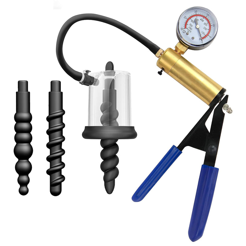 Metal Pistol Anal Pump,Manual Anal Pump,Anal Pump Vacuum,Butt Plug Masturbator, Adult Sex Toys