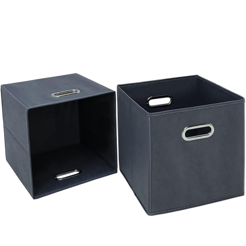 Fabric Storage Bins Cubes Baskets Organizers-(11X11X11) With Dual Handles For Sh