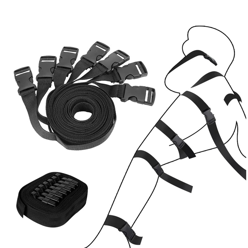 Bdsm Kit Bondage Restraints Female Sex Toys,7Pcs Full Body Bondage Set Sex Strap Adult Toys With Quick Release Buckle, Sex Rope Bondage Gear & Accessories, Sex Furniture Adult Sex Toys For Men Couples