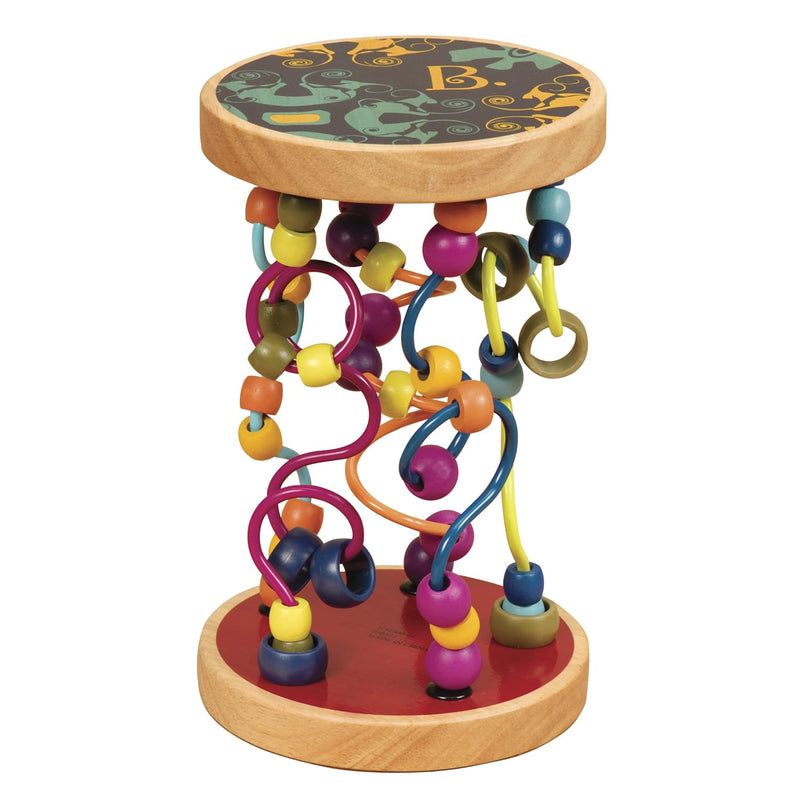 Loopty Lo Wooden Rolling Toy Developmental Bead Maze Wooden Wire Maze Crawl