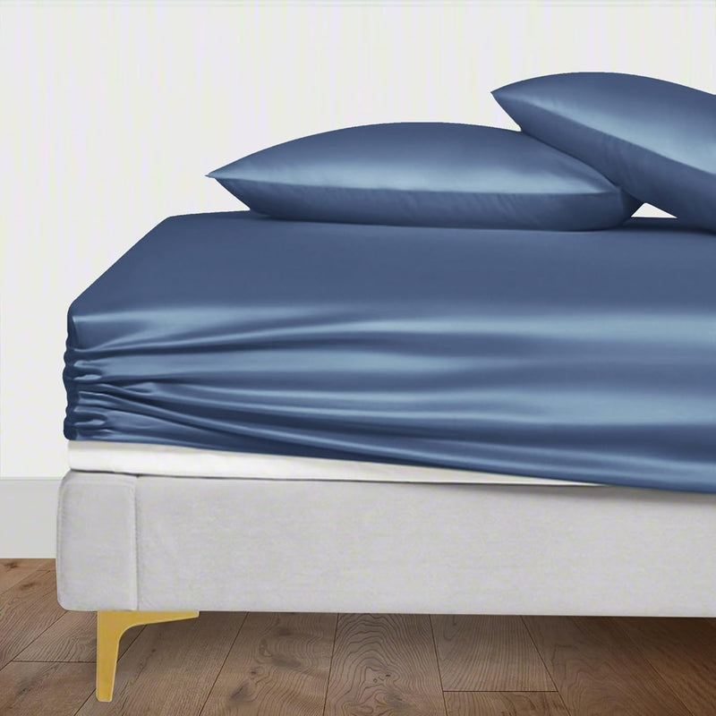 Queen Fitted Sheet Only, Viscose From Bamboo Silk Sheet, Up To 16” Deep Pocket