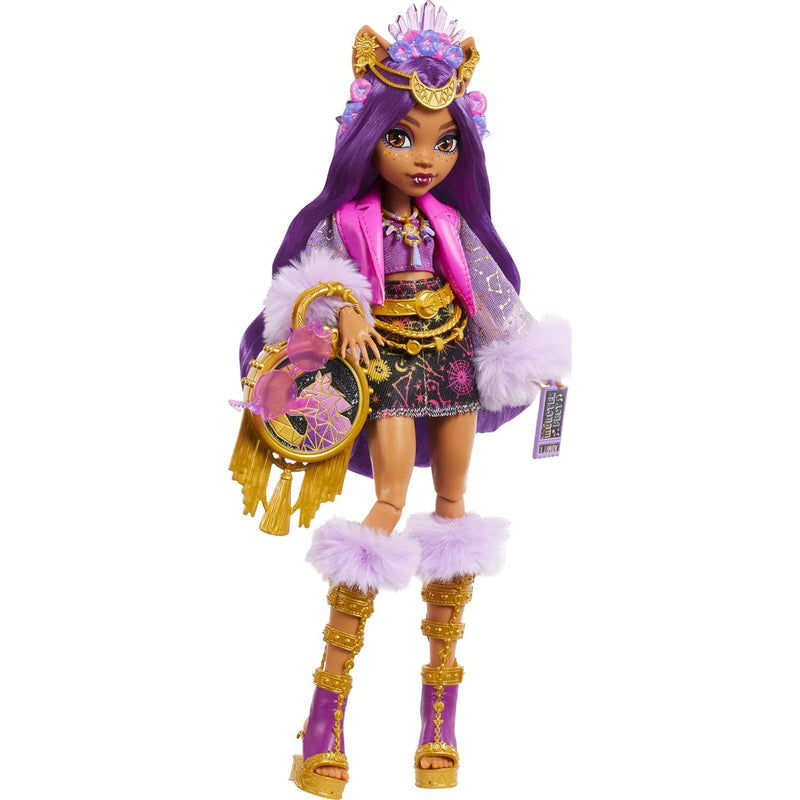 Monster High Monster Fest Doll, Clawdeen Wolf with Glam Outfit & Festival T