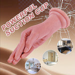 Soft Silicone 8.9 Inch Small Realistic Hand Dildo Anal Plug, Thick Monster Fisting Dildo With Suction Cup, Lifelike Dildos Anal Plug For Vaginal Anal Stimulation–Adult Sex Toy For Men Women Beginner