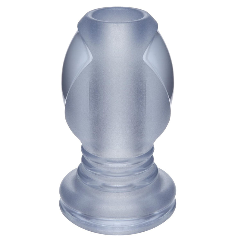 Titanmen - The Hollow - 4.5 Inch Hollow Tunnel Plug With 8.15 Inch Girth - Flared Safety Base - Dual-Textured Finish - Butt Plug - Clear