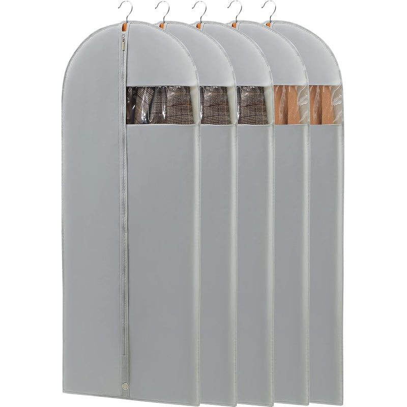 Dress Bags For Gowns Long, 65'' Garment Bags For Hanging Clothes, Dress Garment