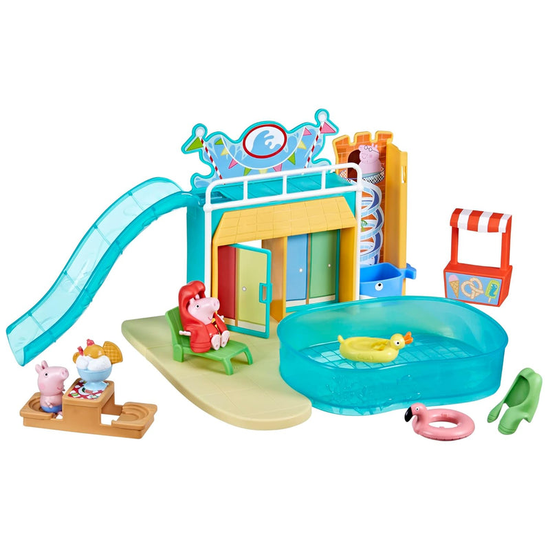 Peppa Pig Toys Peppa's Waterpark Playset, Peppa Pig Playset with 2 Peppa Pi