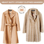 Plastic Hangers - Black Clothes Hangers No Shoulder Bumps & 360°Swivel Hook Thin Hangers Space Saving for Closet, Heavy Duty Adult Coat Hangers Non Slip Fit for Suits Pants Overcoats - 30 Pack