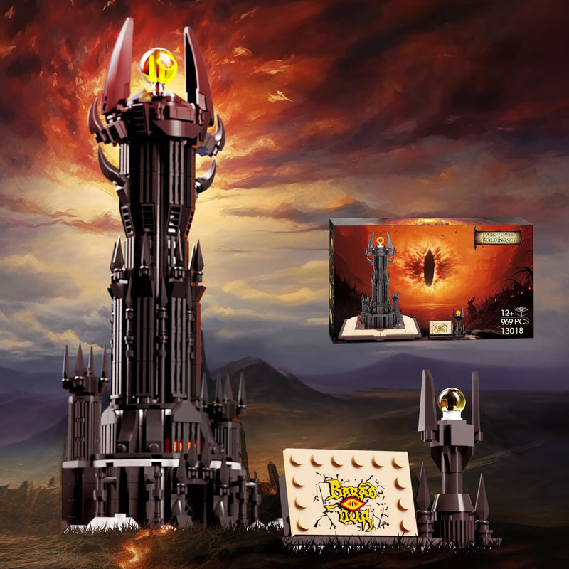 Glowing Lord Castle Building Set, 969 Pcs Compatible With Lego, Stem Lotr G