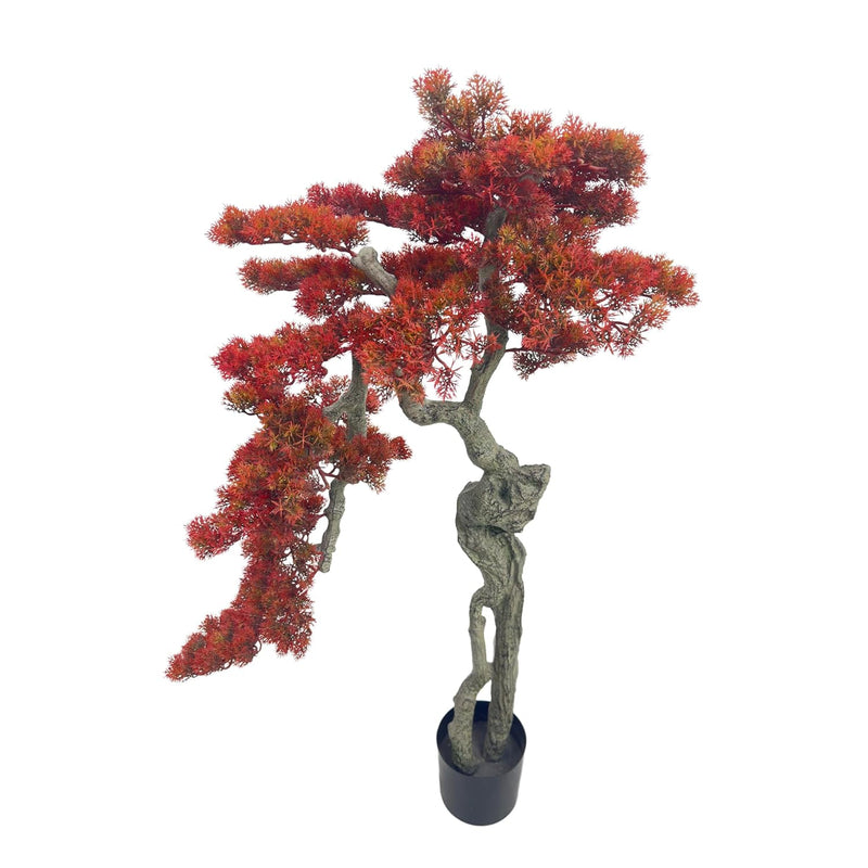 3.5Ft(43In) Artificial Bonsai Tree Juniper Faux Plants Indoor Big Fake Plants