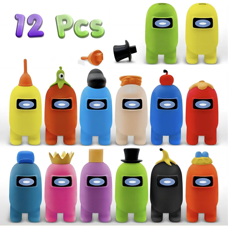 Action Figures, 12 Pcs Birthday Cake Topper Space Astronaut Game Figurines,