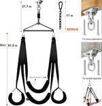 360° Spinning Ceiling Sex Swing with Stand – Adjustable Indoor Sling Set