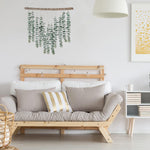 17.7‘’Eucalyptus Wall Hanging Artificial Eucalyptus Plant Fake Greenery Vine Boho Wall Decor for Apartment Bathroom Bedroom Kitchen Farmhouse Home Living Room Office Decorations