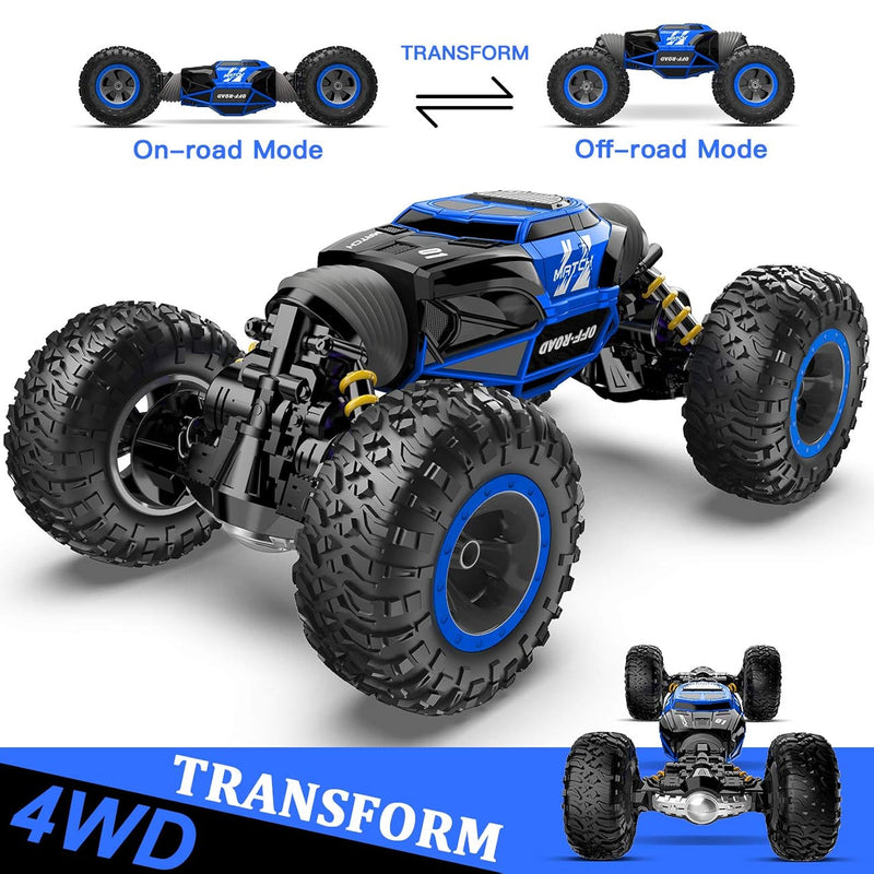Rc Cars 1:14 Scale Remote Control Car, 4Wd Transform 15 Kmh All Terrains Crawl