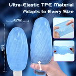 Heated Dual-Texture Male Masturbator with TPE Sleeve, Heating Rod & Storage Box