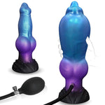 8.15" Monster Dildo Inflatable Fantasy Dog Knot Dildo, Big Thick Anal Dildos For Anal Prostate Training, Huge Horse Dragon Dildos Inflatable Butt Plug With Suction Cup, Adult Sex Toys For Women Men