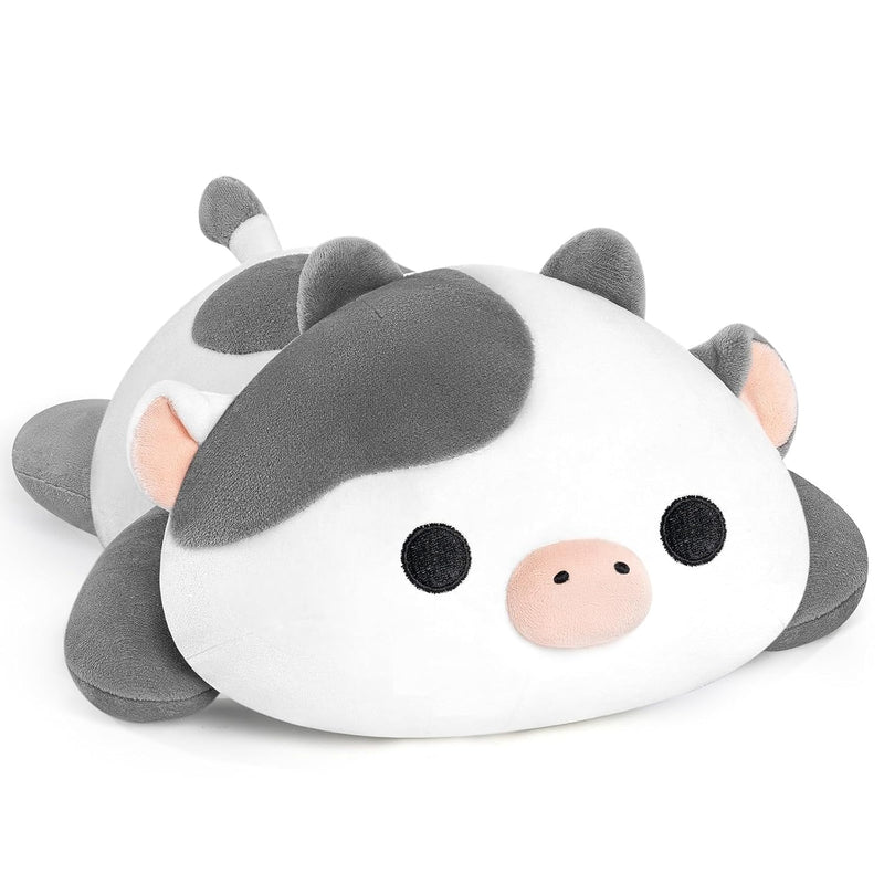 Cute Cow Plush Pillow, Kawaii Plushies White Cow Stuffed Toys, Squishy Plus