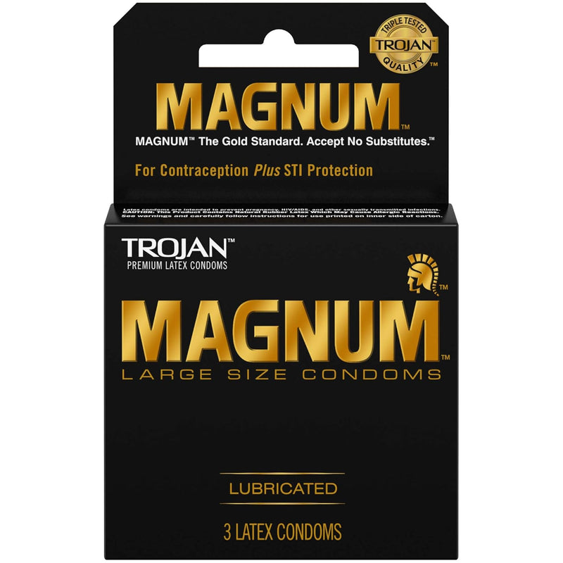 Magnum Lubricated Condoms, 3 Count