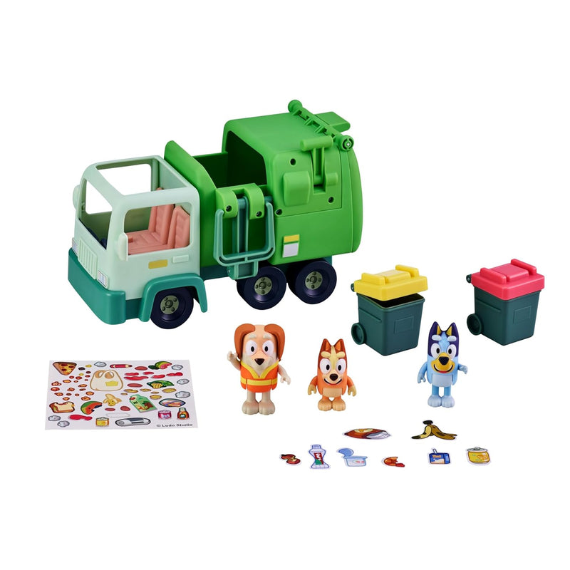 Garbage Truck 2.5", Bingo, And Bin Man Poseable Figures With Playset Amazon