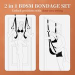 BDSM Bondage Sex Swing & Thigh Sling – Adjustable Straps, Plush Support, 400lbs