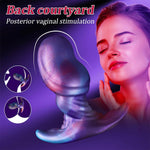 Huge Fantasy Anal Plug With Flexible T-Shaped Base?Premium Liquid Silicone Wearable Trainer,Colorful G Spot Clitoral Vagina Anal Toy For Women Men Couples.(M)