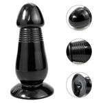 Realistic G-Spot Butt Plug Dildo Anal Training Sex Toys With Strong Suction Cup Vaginal Prostate Massager For Women Men (Black)