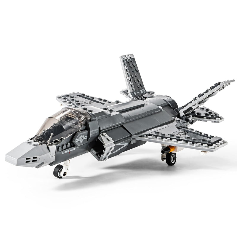 Military Series F 35 Lightning Ii Fighter Jet Air Force Building Block Set