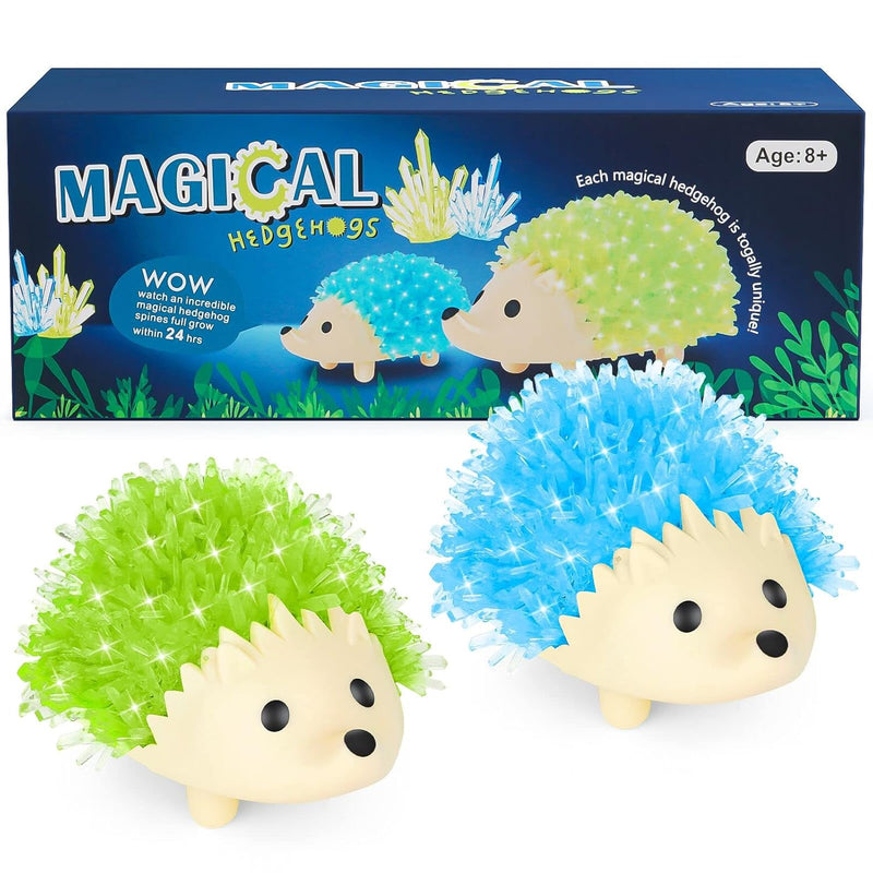 Crystal Growing Kit For Kids 2 Colors Hedgehog To Grow Fast In (24H),Scienc