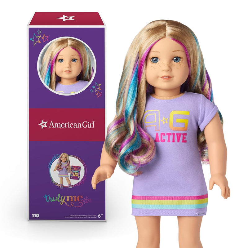 American Girl Truly Me 18-inch Doll #110 with Blue Eyes, Blonde Hair w/High