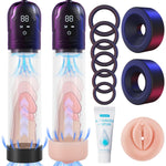 Sex Toys For Men Penis Pump, Automatic Vacuum Penis Enlarger Trainer With 6 Suction Modes, Led Display & Manual Pressure Control, Rechargeable Electric Penis Pump Sex Toys Pumps & Enlargers