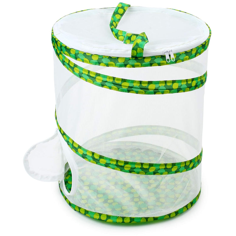 RESTCLOUD Insect and Butterfly Habitat Cage Terrarium Pop-up 12" x 14" Tall