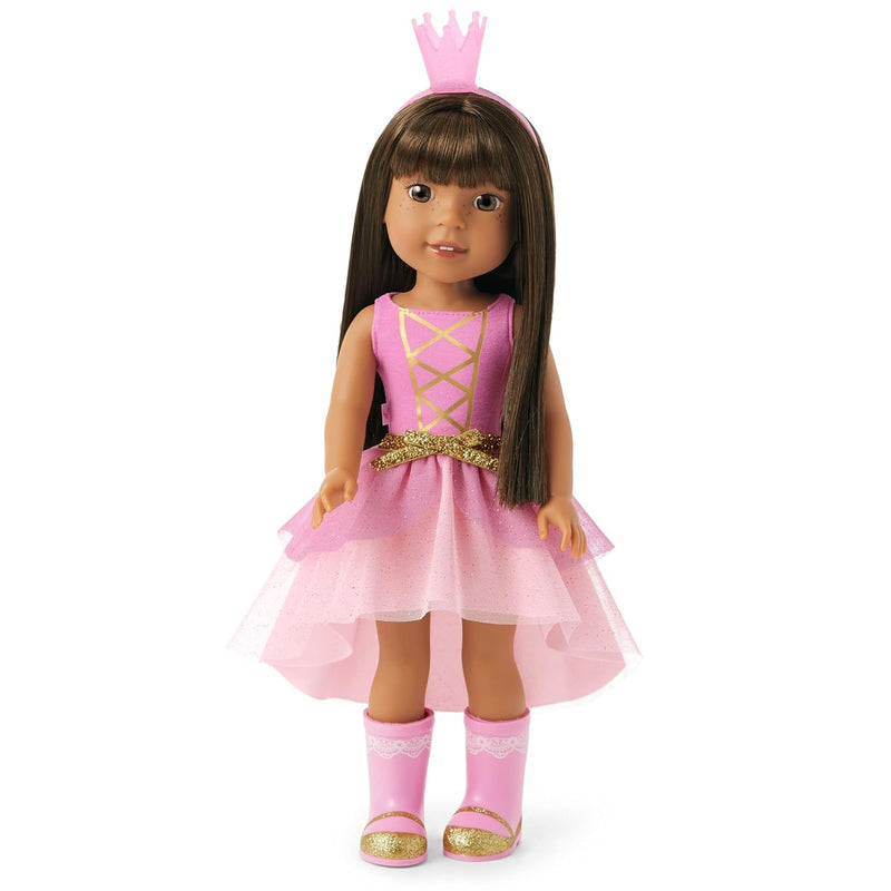 American Girl WellieWishers 14.5-inch Ashlyn Doll with Pink Leotard, Glitte