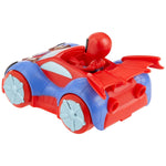 Marvel Spidey and His Amazing Friends Glow Tech Web-Crawler Toy Car, with Spidey Action Figure, Preschool Toys, Super Hero Toys for 3 Year Old Boys and Girls and Up, Lights & Sounds
