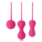 Ami 3-Step Progressive Kegel Set with Medical Grade Silicone Fuchsia Weights