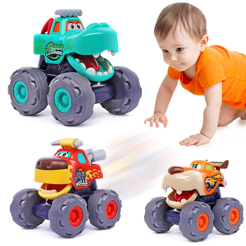 Toy Cars For 1 Year Old Boy Gifts Monster Trucks Boys Toys For 1 2 3 Year O